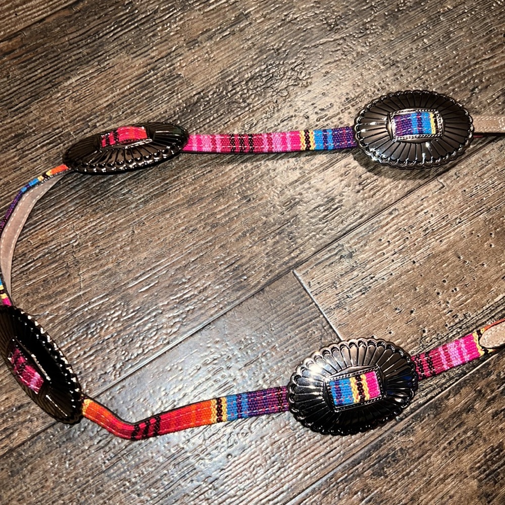 💜🩷🧡🩵💛 $4.99 Shipping!! NWOT Tony Lama Western Concho Belt Large 36
